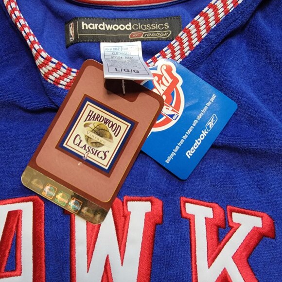 Atlanta Hawks Jason Terry Reebok Hardwood Classics Throwback D'funkd Blue Jersey - Picture 6 of 10